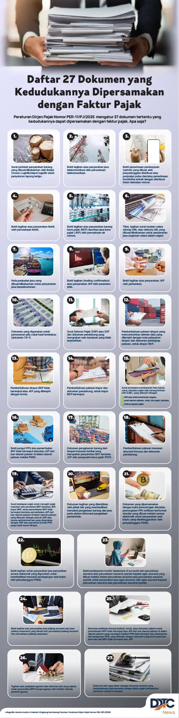 Daftar 27 Dokumen yang Kedudukannya Dipersamakan dengan Faktur Pajak