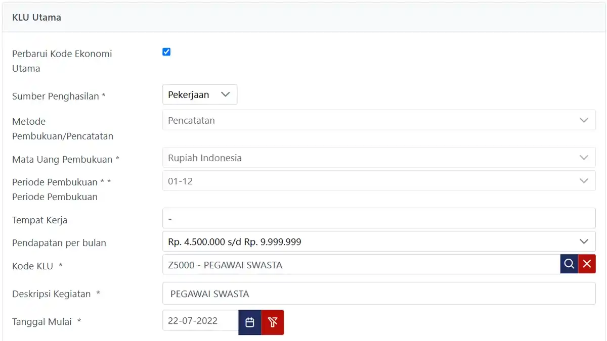 Ajukan Perubahan Data KLU di Coretax, Butuh Waktu Berapa Lama?