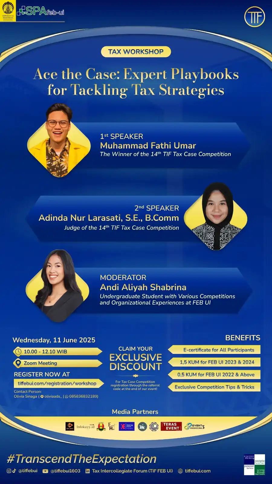 FEB UI Adakan Workshop terkait Kompetisi Kasus Pajak