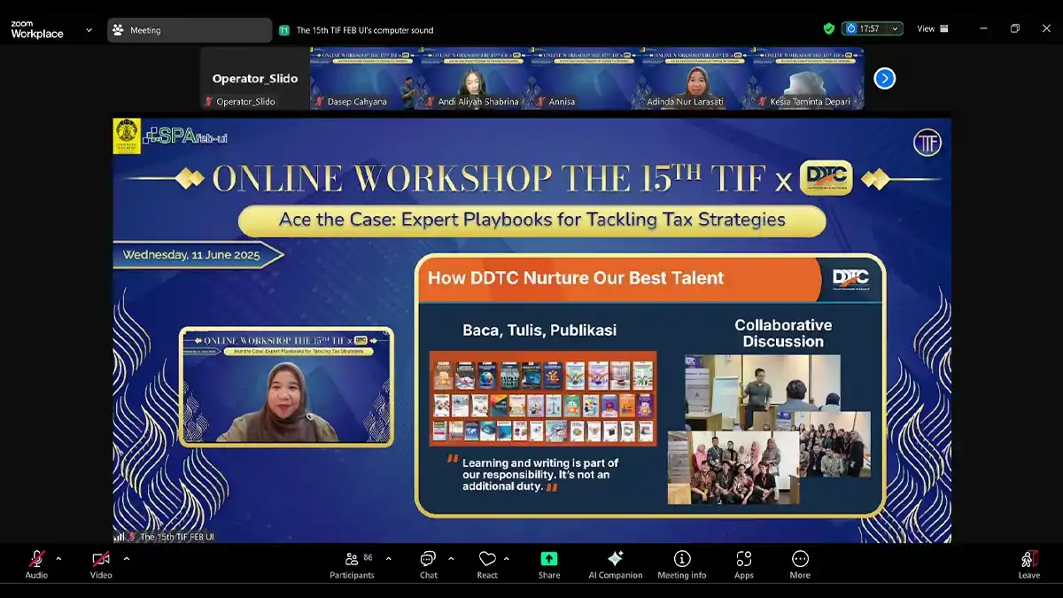 Profesional DDTC Beberkan 4 Strategi Hadapi Kompetisi Pajak
