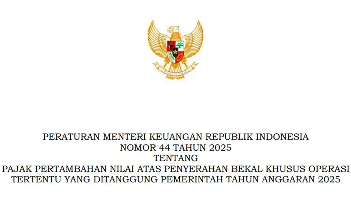 PMK Baru! PPN atas Bekal Khusus Operasi Tertentu Ditanggung Pemerintah