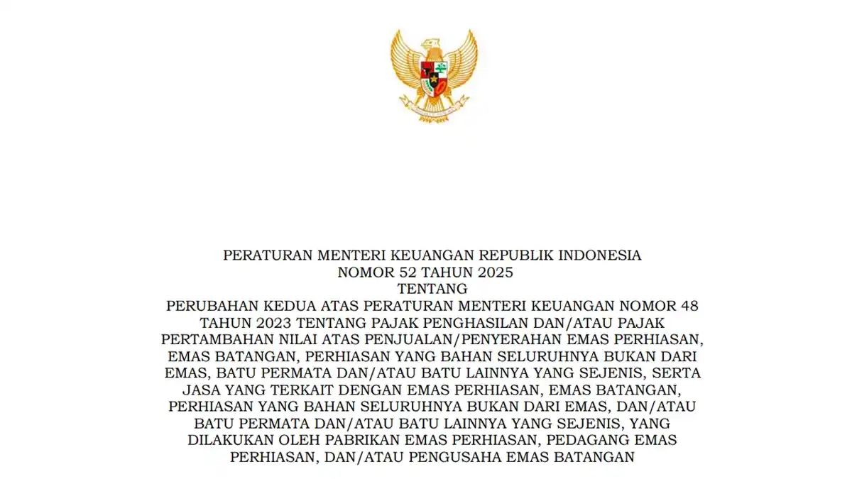 Ada Bank Bulion, Aturan Soal PPh Pasal 22 Emas Direvisi