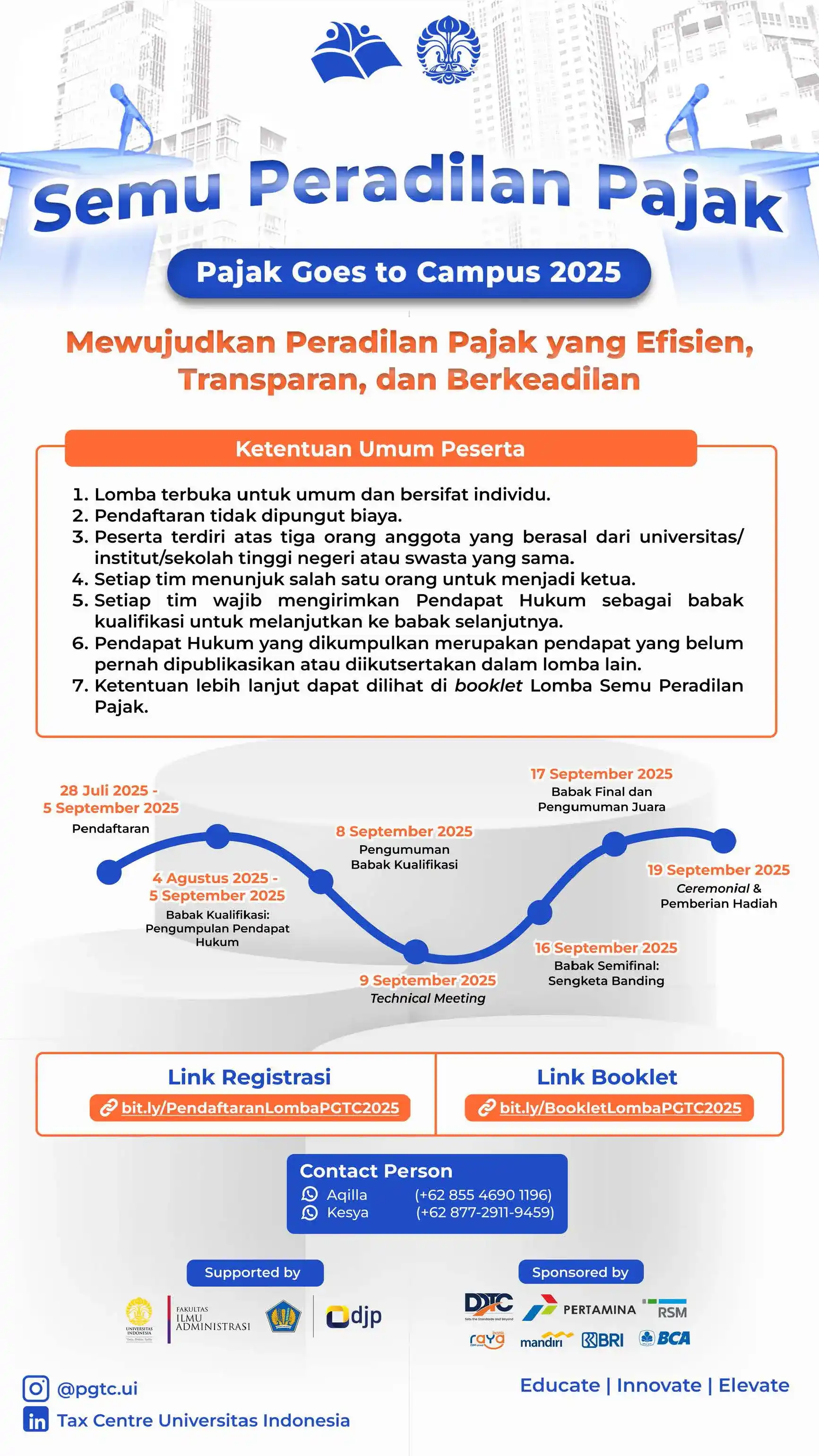 Tax Center UI Adakan Lomba Semu Peradilan Pajak, Hadiah Puluhan Juta