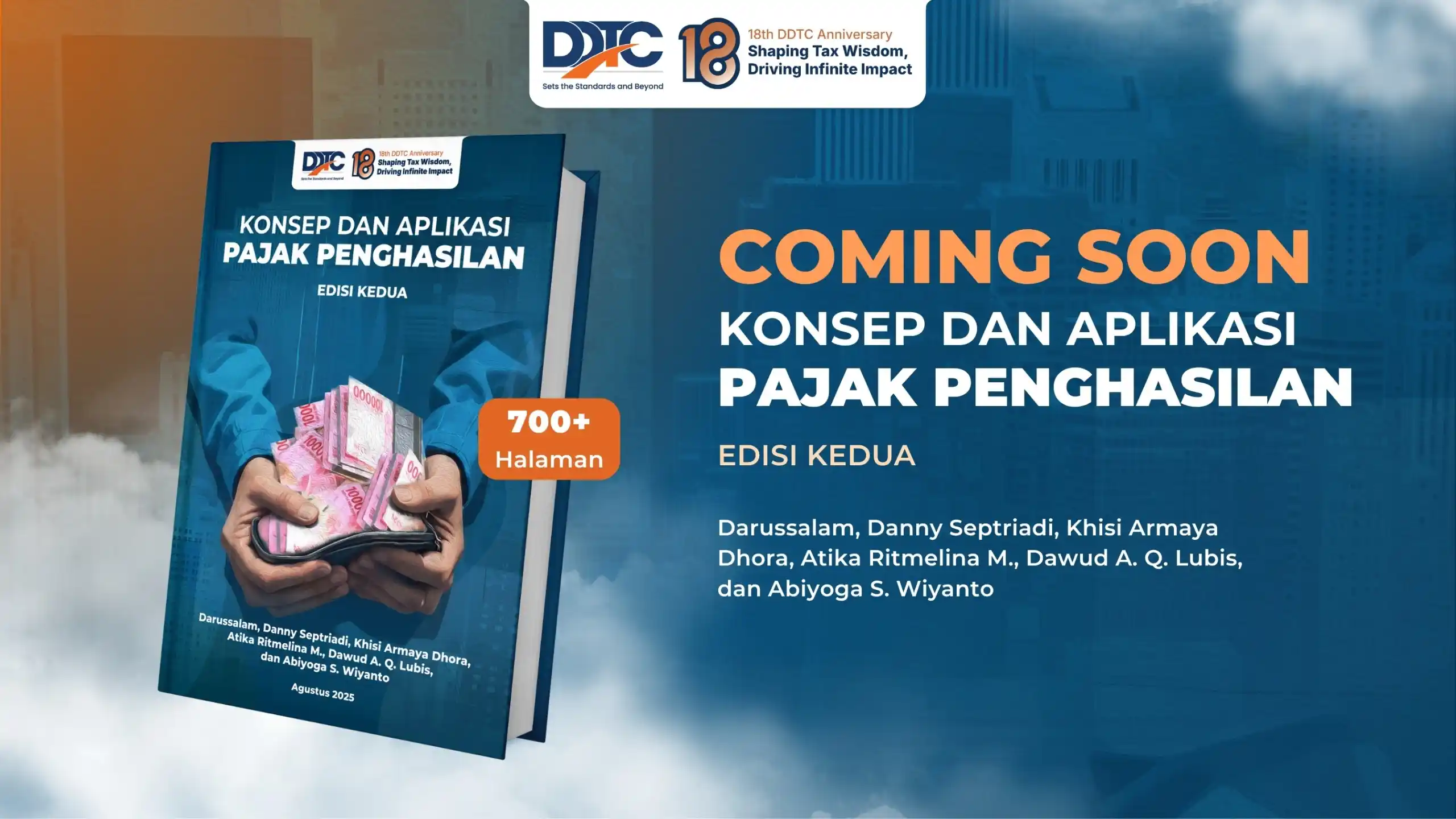 Nantikan! DDTC akan Terbitkan Buku Konsep dan Aplikasi PPh Edisi Kedua