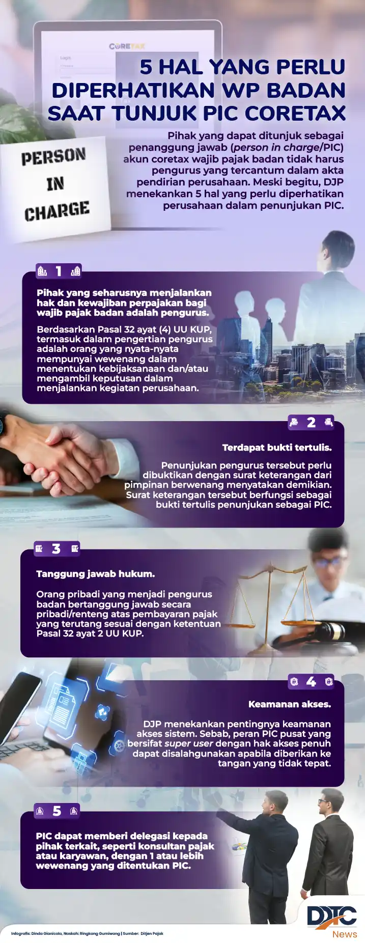 Lima Hal yang Perlu Diperhatikan WP Badan Saat Tunjuk PIC Coretax