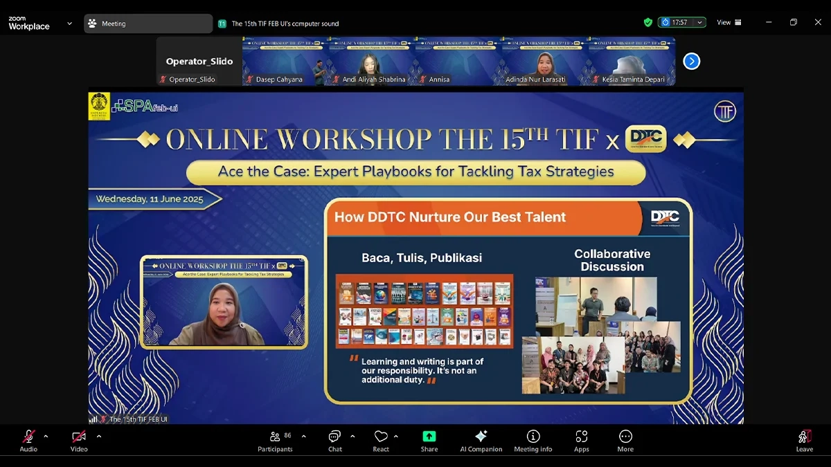 Profesional DDTC Beberkan 4 Strategi Hadapi Kompetisi Pajak