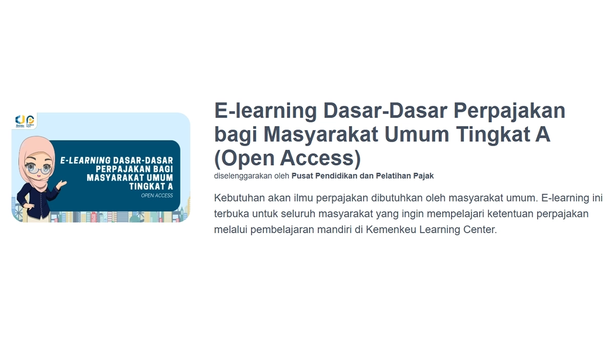 Cara Membuka e-Learning Bagi Calon Peserta USKP A dan Materi Kursusnya