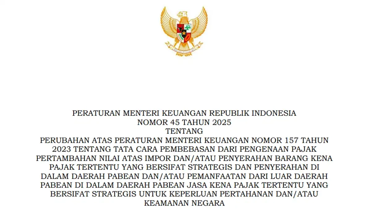 PMK Baru! Sistem Peralatan Pengamanan Persenjataan TNI Kini Bebas PPN