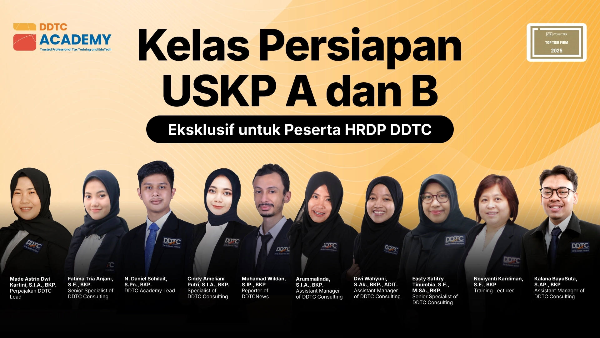 Persiapkan Profesional DDTC, Kelas USKP Khusus Internal Digelar
