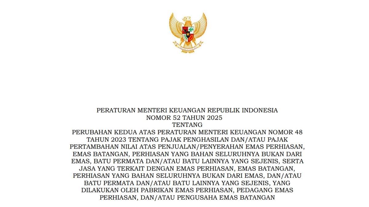 Ada Bank Bulion, Aturan Soal PPh Pasal 22 Emas Direvisi