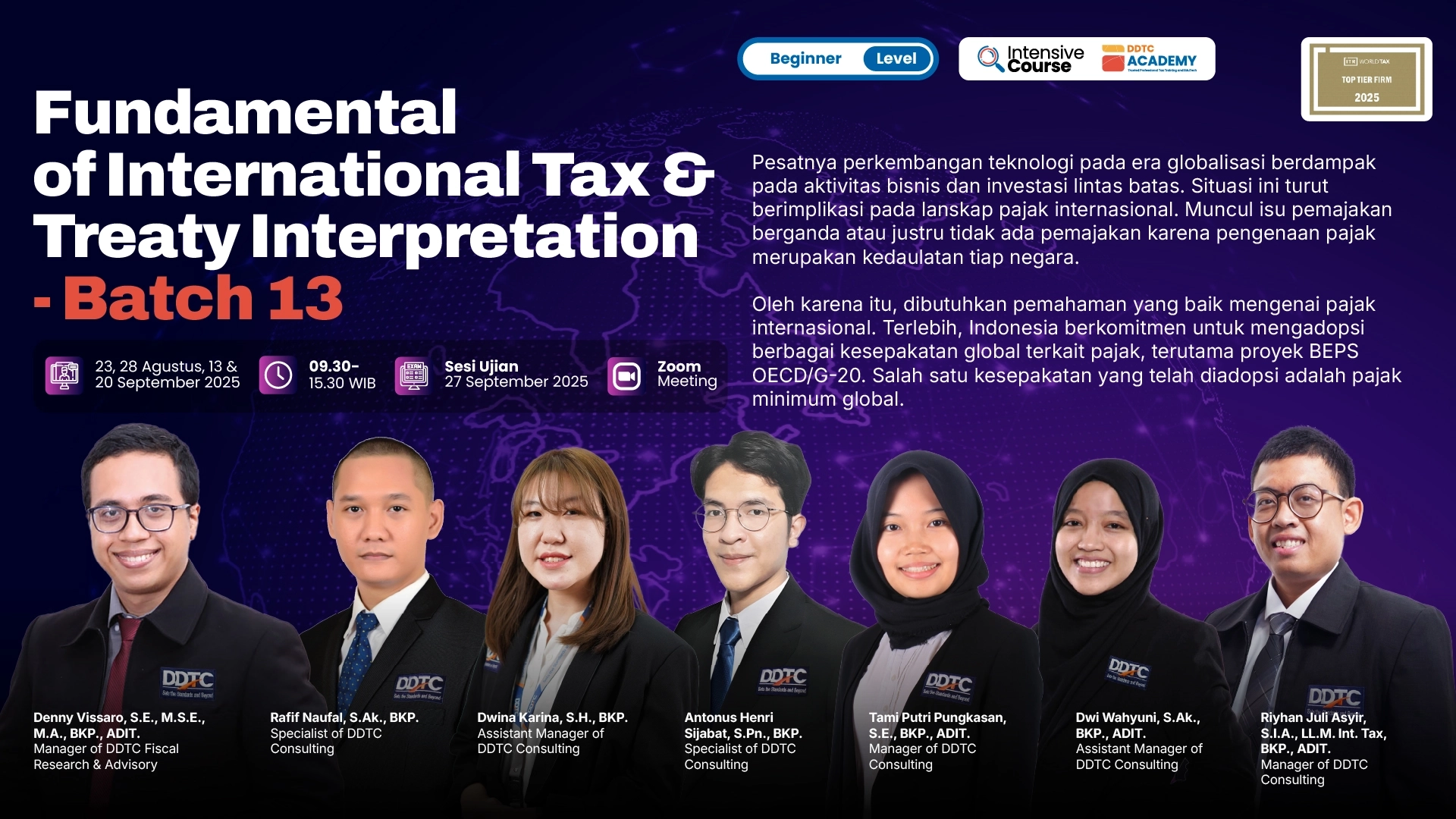 Course Pajak Internasional DDTC Academy Dibuka Lagi, Daftar Sekarang!