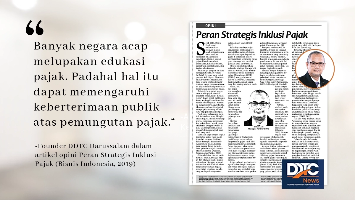 Edukasi Bisa Memengaruhi Keberterimaan Publik Atas Pemungutan Pajak