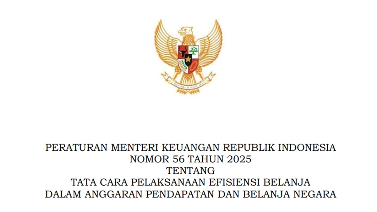 Sri Mulyani Rilis Aturan Baru Soal Tata Cara Efisiensi Belanja APBN