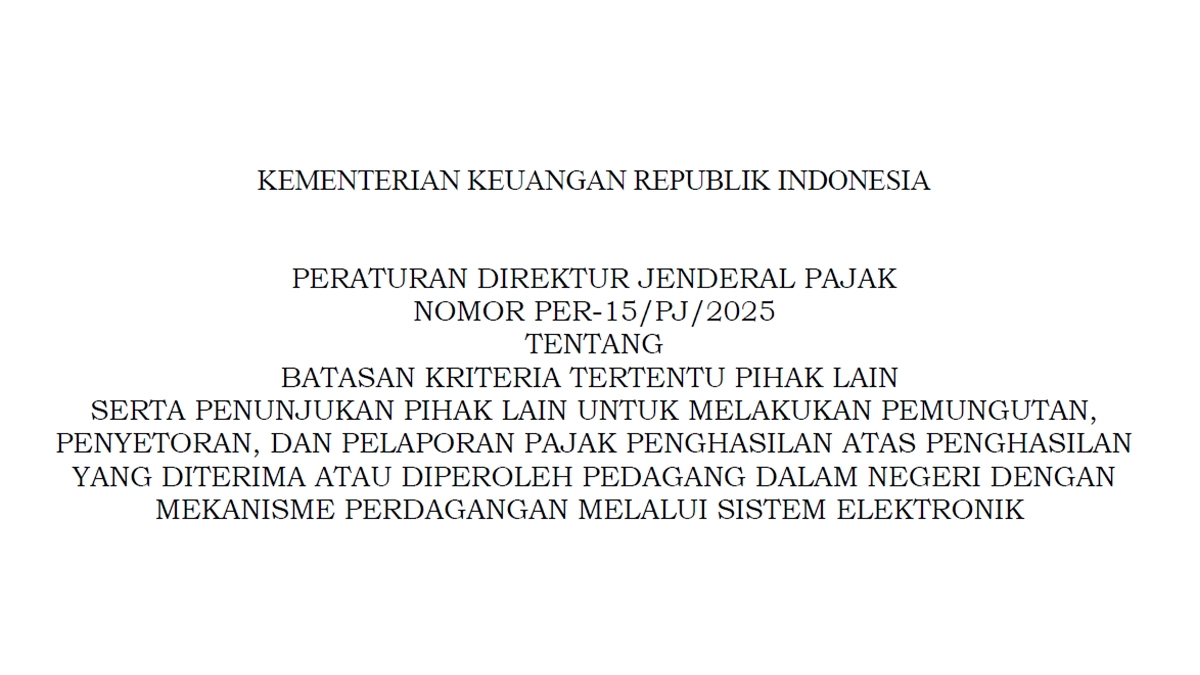 DJP Tetapkan Kriteria Marketplace yang Ditunjuk Jadi Pemungut PPh 22