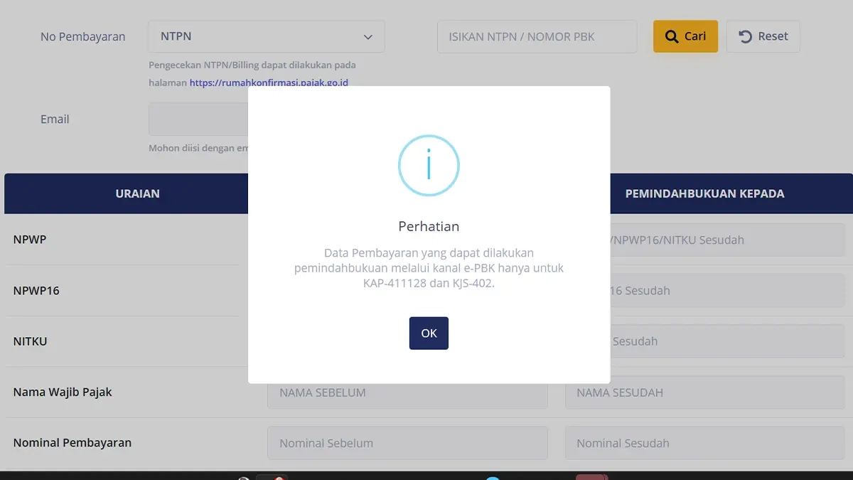 Layanan e-Pbk di DJP Online Dibuka Kembali, Untuk Apa?