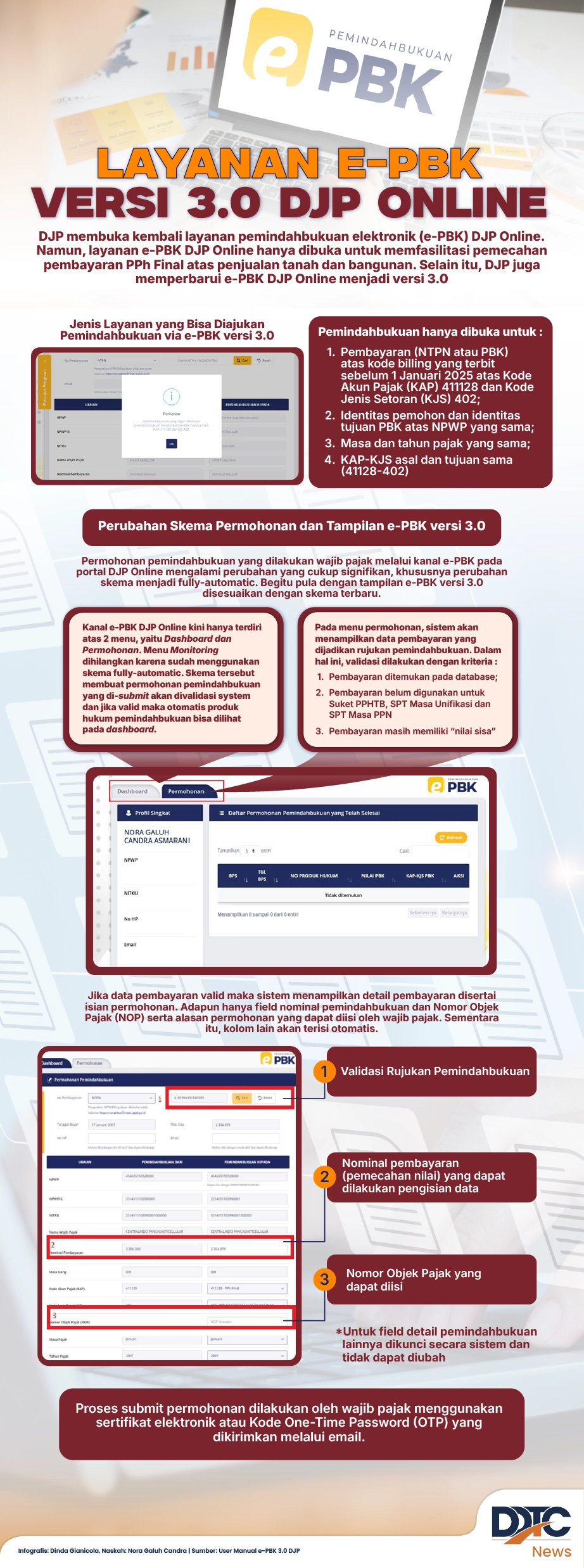 Layanan e-Pbk Versi 3.0 di DJP Online