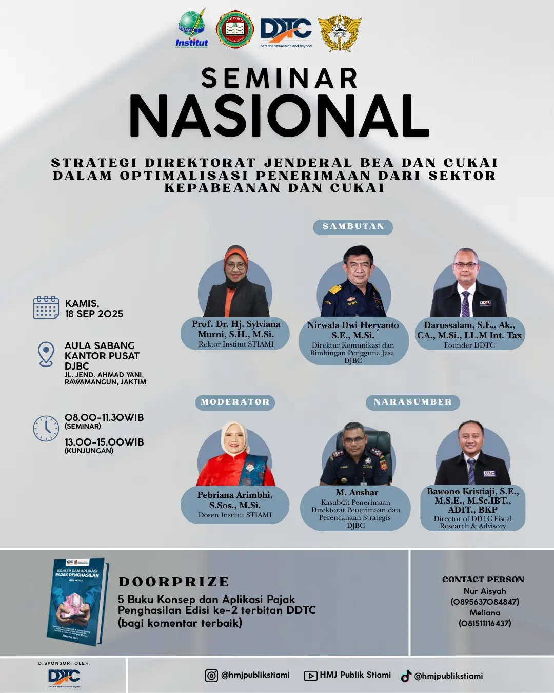 Gandeng DDTC, Institut STIAMI Gelar Seminar Kepabeanan dan Cukai