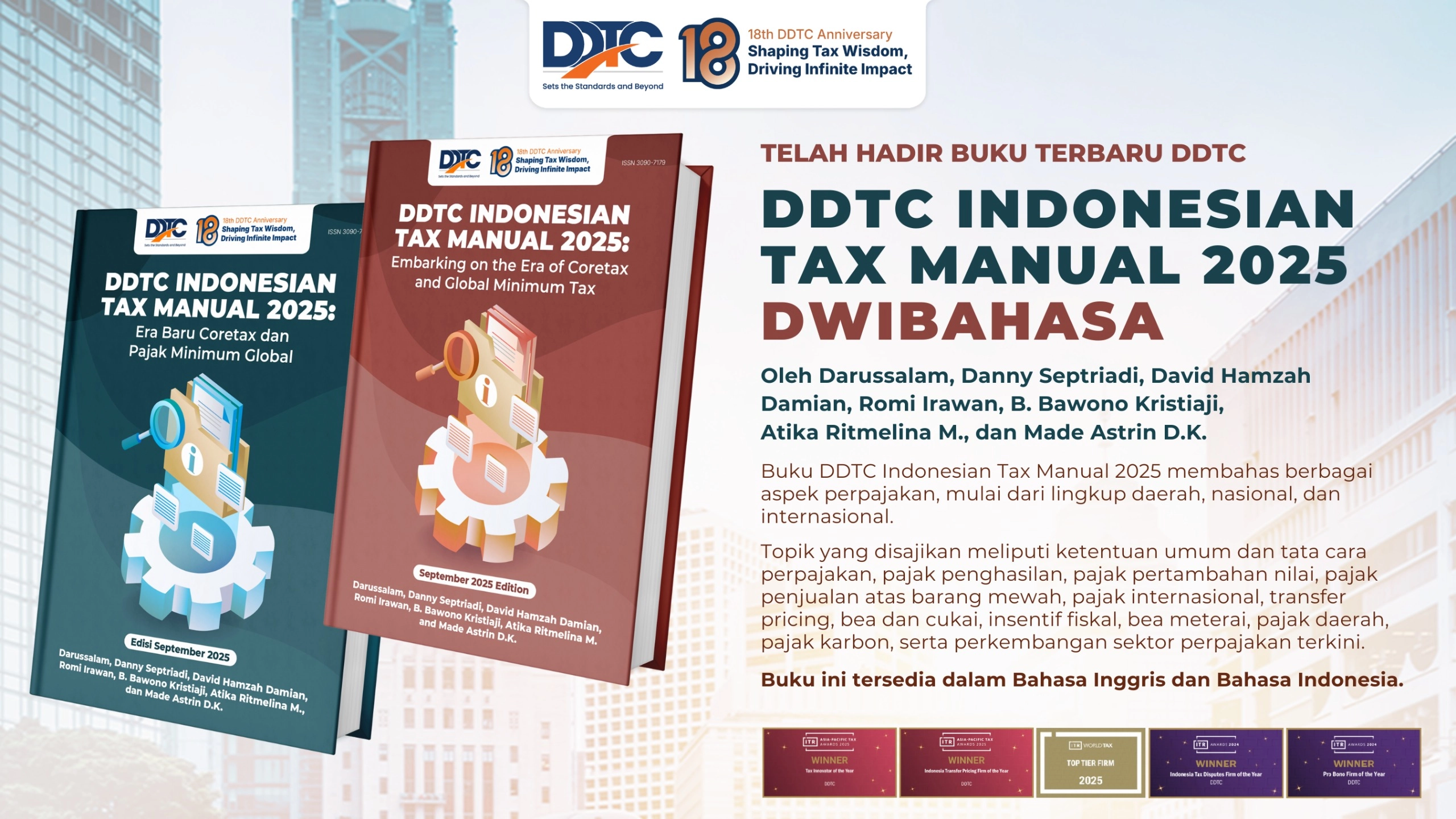Gratis untuk Anggota PERTAPSI! 25 Buku Indonesian Tax Manual 2025