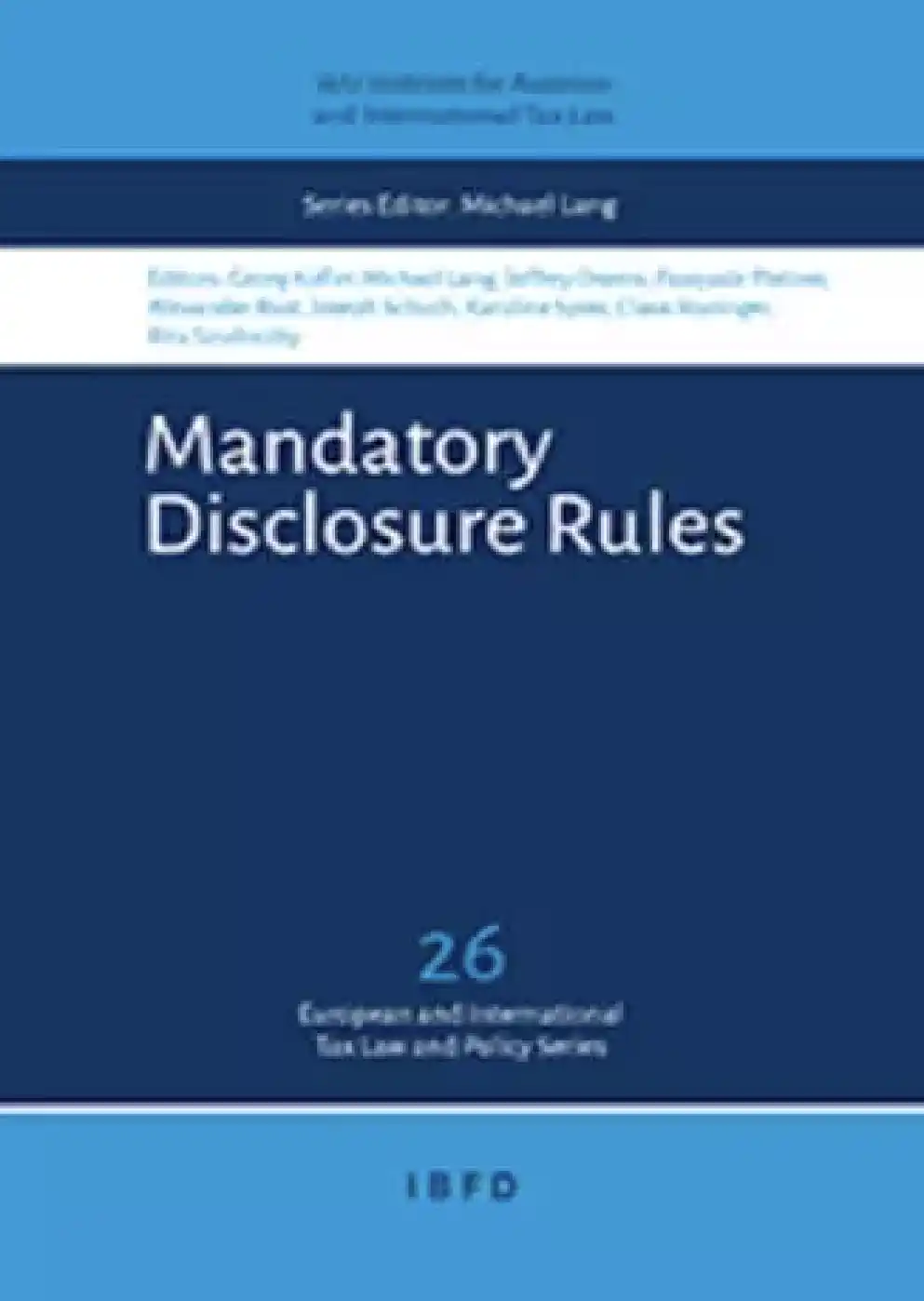 Cover Mandatory Disclosure Rules