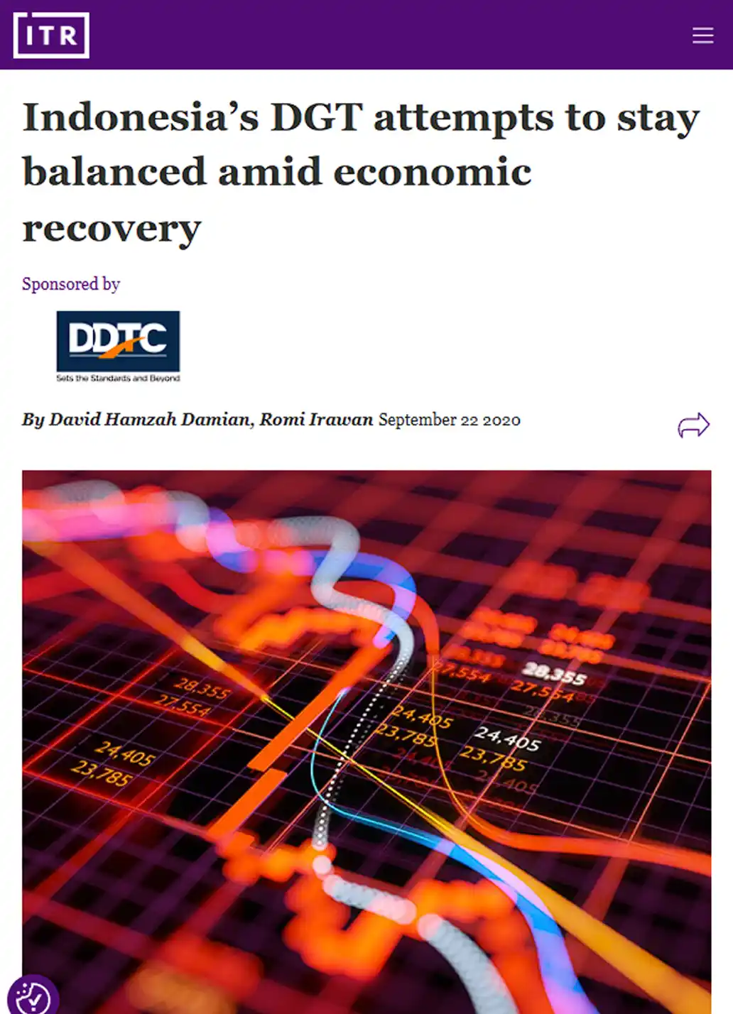 Cover Indonesia's DGT Attempts to Stay Balanced Amid Economic Recovery